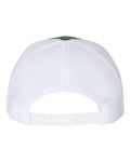 Yupoong 6606 Retro Trucker Cap - Evergreen/ White - back