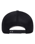 Flexfit 110M 110 Mesh-Back Cap - Melange Charcoal/ Black - back