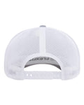 Flexfit 110M 110 Mesh-Back Cap - Melange Silver/ White - back
