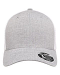 Flexfit 110M 110 Mesh-Back Cap - Melange Silver/ White - front