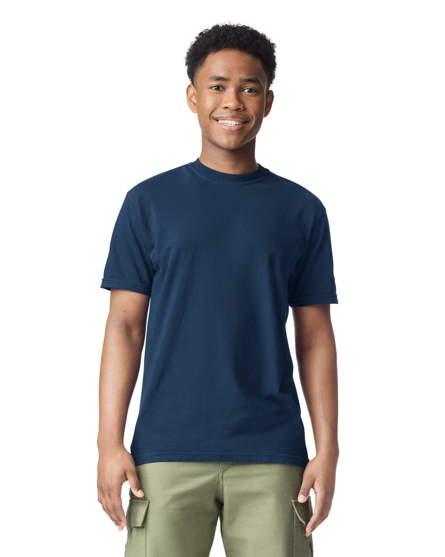 Comfort Colors C1717 Garment-Dyed Heavyweight T-Shirt - True Navy - model front