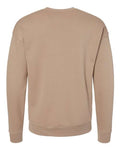 Bella + Canvas 3945 Sponge Fleece Drop Shoulder Crewneck Sweatshirt - Tan - back