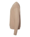 Bella + Canvas 3945 Sponge Fleece Drop Shoulder Crewneck Sweatshirt - Tan - side