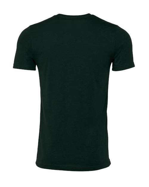 Bella+Canvas 3001CVC Unisex Heather CVC Short Sleeve Tee - Heather Emerald - back