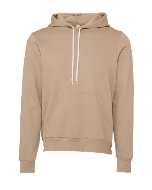 Bella+Canvas BC3719 Unisex Sponge Fleece Pullover Hoodie - Tan - front