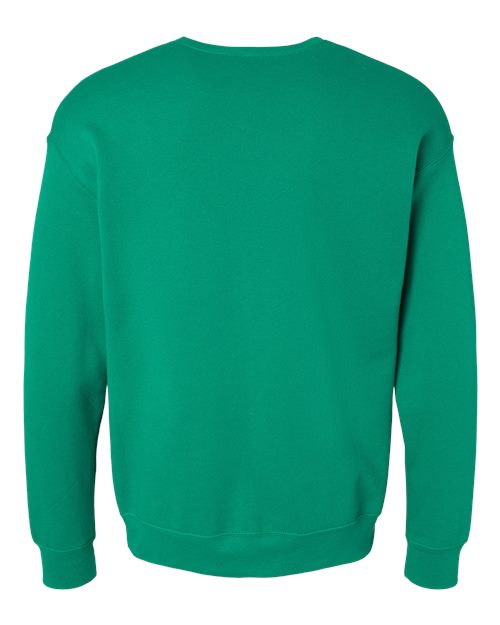Bella + Canvas 3945 Sponge Fleece Drop Shoulder Crewneck Sweatshirt - Kelly - back