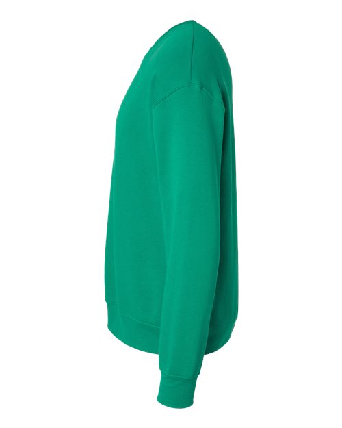 Bella + Canvas 3945 Sponge Fleece Drop Shoulder Crewneck Sweatshirt - Kelly - side