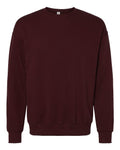 Bella + Canvas 3945 Sponge Fleece Drop Shoulder Crewneck Sweatshirt - Maroon - flat front