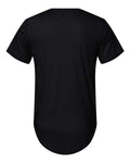 BELLA + CANVAS 3003 Men's Jersey Curved Hem Tee - Black - back