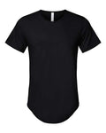 BELLA + CANVAS 3003 Men's Jersey Curved Hem Tee - Black - front