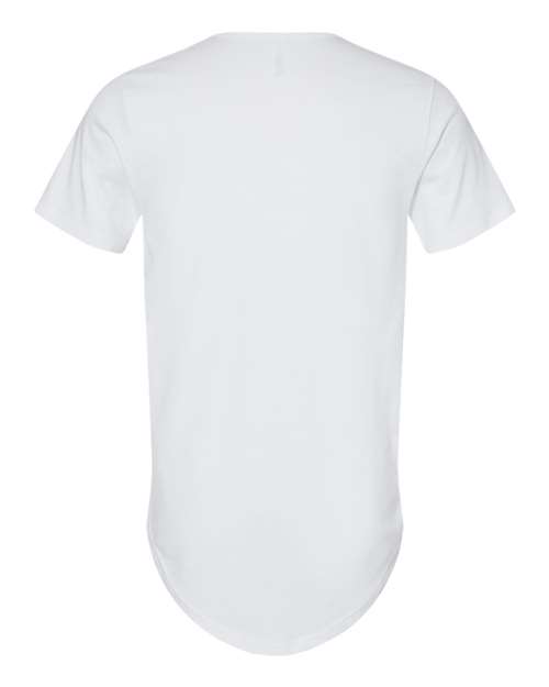 BELLA + CANVAS 3003 Men's Jersey Curved Hem Tee - White - back