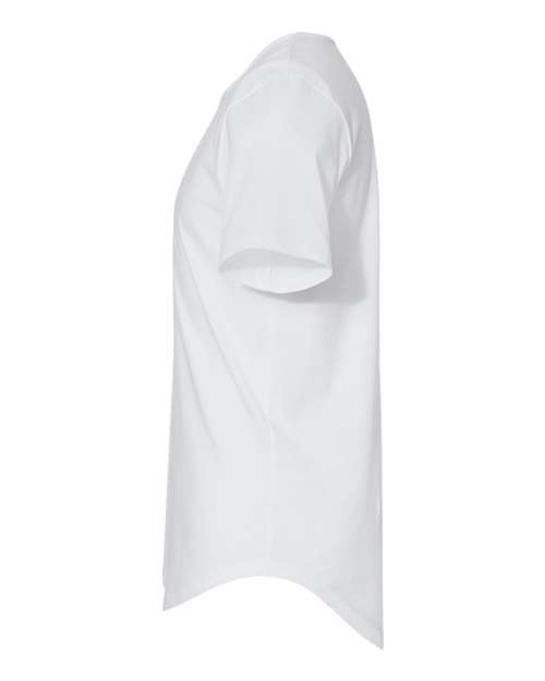 BELLA + CANVAS 3003 Men's Jersey Curved Hem Tee - White - side