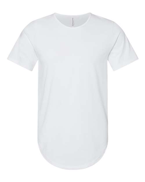 BELLA + CANVAS 3003 Men's Jersey Curved Hem Tee - White - front