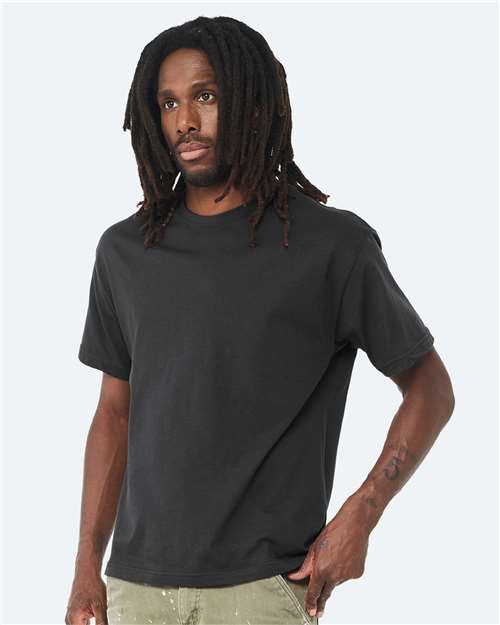 Bella + Canvas 3010 6 oz. Heavyweight Tee - Dark Grey - model side