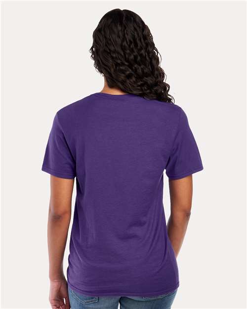 Jerzees 560MR Premium Blend Ring-Spun T-Shirt - Deep Purple - model back