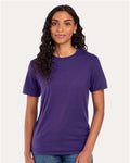 Jerzees 560MR Premium Blend Ring-Spun T-Shirt - Deep Purple - model front