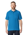 Gildan 85800 Unisex Hammer Pique Polo - Sapphire - model front