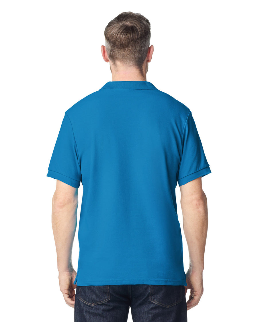 Gildan 85800 Unisex Hammer Pique Polo - Sapphire - model back