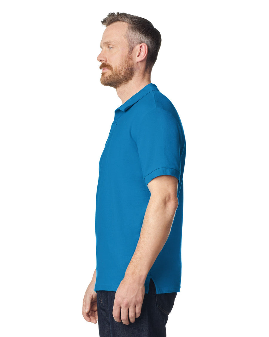 Gildan 85800 Unisex Hammer Pique Polo - Sapphire - model side
