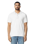 Gildan 85800 Unisex Hammer Pique Polo - White - model front