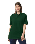 Gildan 85800 Unisex Hammer Pique Polo - Forest Green - model front