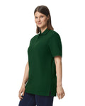 Gildan 85800 Unisex Hammer Pique Polo - Forest Green - model side