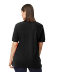 Gildan 85800 Unisex Hammer Pique Polo - Black - model back