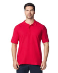 Gildan 85800 Unisex Hammer Pique Polo - Red - model front