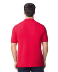 Gildan 85800 Unisex Hammer Pique Polo - Red - model back