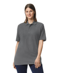 Gildan 85800 Unisex Hammer Pique Polo - Charcoal - model front