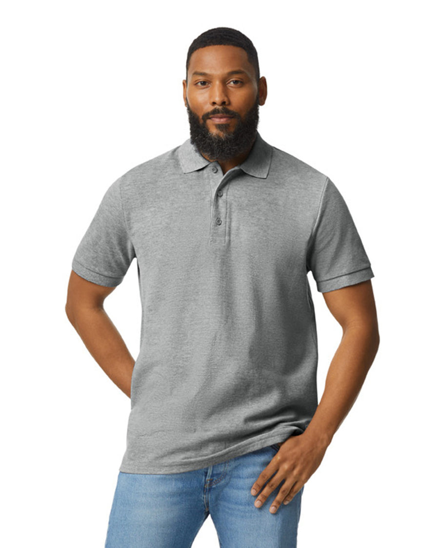 Gildan 85800 Unisex Hammer Pique Polo - Sport Grey - model front