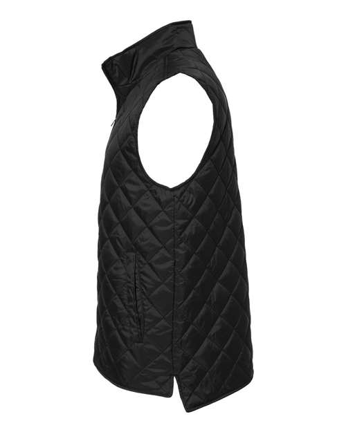 Weatherproof 207359 Men's Vintage Diamond Quilted Vest - Black - side