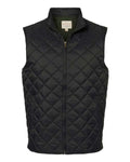 Weatherproof 207359 Men's Vintage Diamond Quilted Vest - Black - front