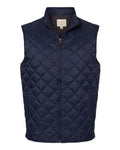 Weatherproof 207359 Men's Vintage Diamond Quilted Vest - Navy - front
