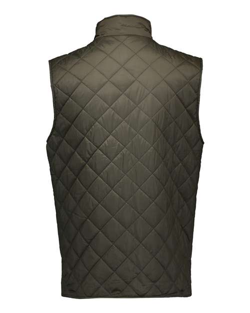 Weatherproof 207359 Men's Vintage Diamond Quilted Vest - Rosin - back