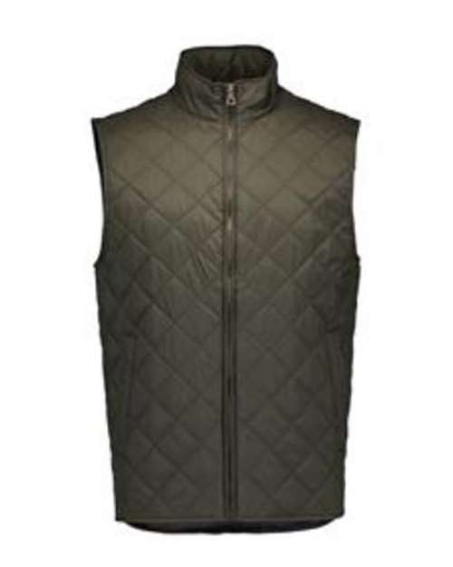 Weatherproof 207359 Men's Vintage Diamond Quilted Vest - Rosin - front