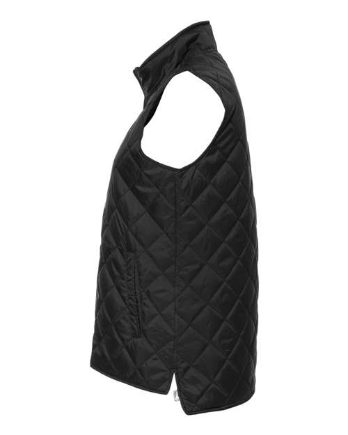Weatherproof W207359 Women's Vintage Diamond Quilted Vest - Black - side