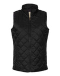 Weatherproof W207359 Women's Vintage Diamond Quilted Vest - Black - front