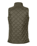 Weatherproof W207359 Women's Vintage Diamond Quilted Vest - Rosin - back