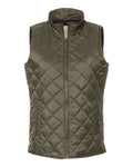 Weatherproof W207359 Women's Vintage Diamond Quilted Vest - Rosin - front