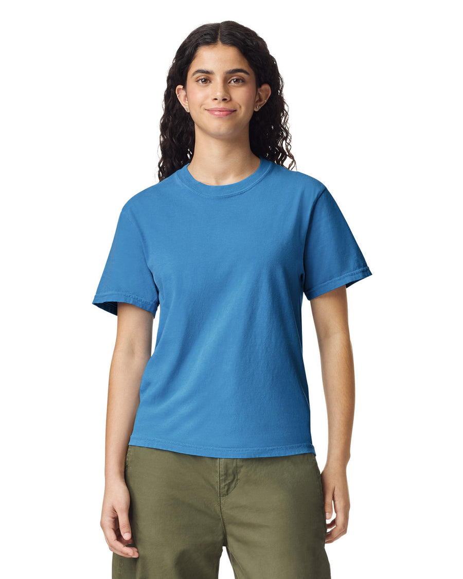 Comfort Colors C1717 Garment-Dyed Heavyweight T-Shirt - Royal Caribe - model front
