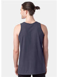 Hanes GDH300 Unisex Garment-Dyed Unisex Tank Top - Anchor Slate - model back