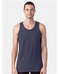 Hanes GDH300 Unisex Garment-Dyed Unisex Tank Top - Anchor Slate - model front