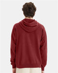 Hanes GDH450 Unisex Garment-Dyed Hooded Sweatshirt - Cayenne - model back