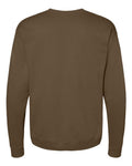 Hanes P160 EcoSmart Crewneck Sweatshirt - Army Brown - back
