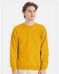 Hanes P160 EcoSmart Crewneck Sweatshirt - Gold - model front