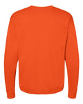 Hanes P160 EcoSmart Crewneck Sweatshirt - Orange - back