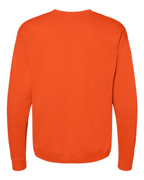 Hanes P160 EcoSmart Crewneck Sweatshirt - Orange - back