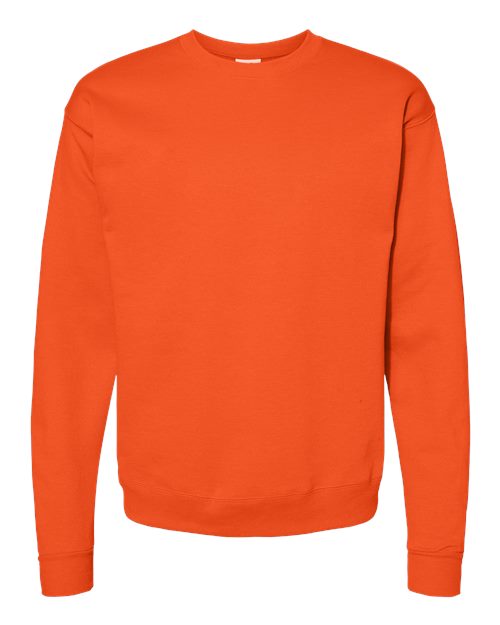 Hanes P160 EcoSmart Crewneck Sweatshirt - Orange - flat front