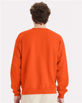 Hanes P160 EcoSmart Crewneck Sweatshirt - Orange - model back